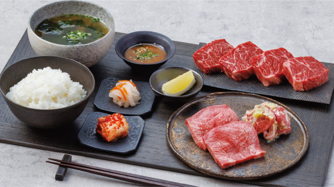 2種の牛タン＆ハラミ定食